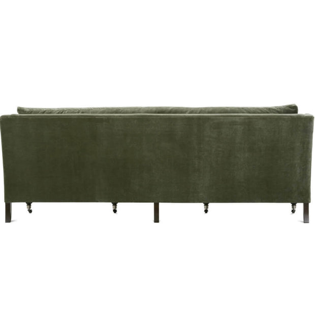 Rowe Furniture Madeline Antiqued Moss Velvet 90” Sofa ~ Express Collection