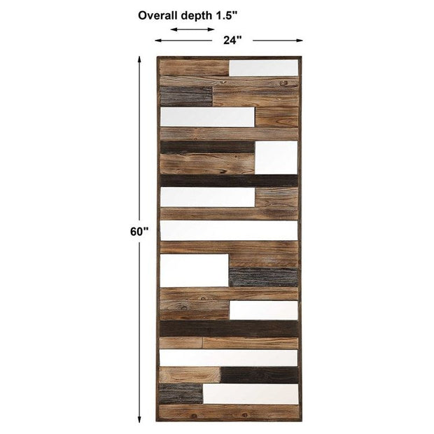 Uttermost Kaine Rustic Modern Fir Wood Wall Panel