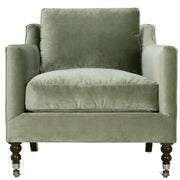 Rowe Furniture Madeline Antiqued Moss Velvet Accent Chair ~ Express Collection