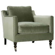 Rowe Furniture Madeline Antiqued Moss Velvet Accent Chair ~ Express Collection