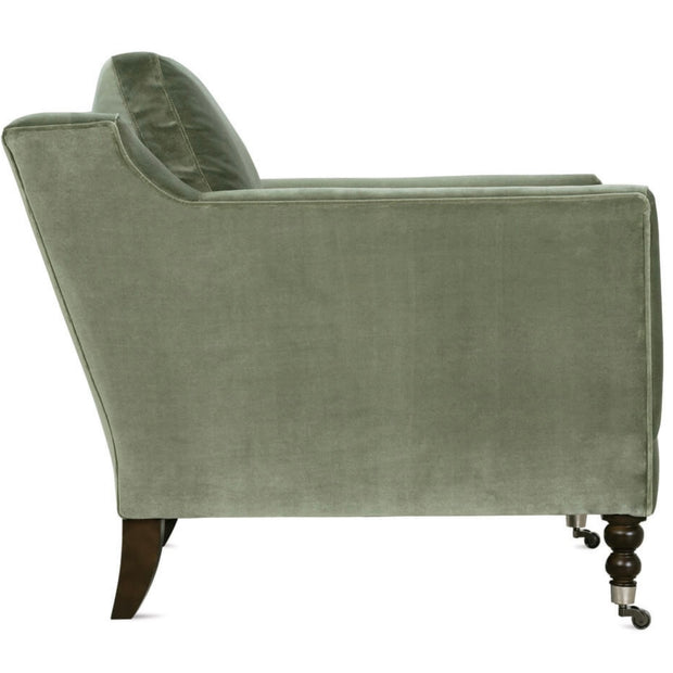 Rowe Furniture Madeline Antiqued Moss Velvet Accent Chair ~ Express Collection