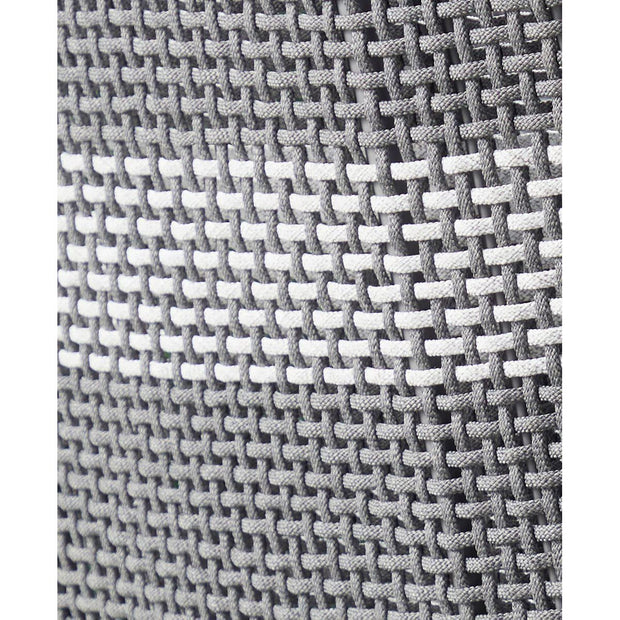 Essentials For Living Tapestry Outdoor Dining Chair ~ Dove Flat Rope, White Speckle Stripe, Performance White Speckle, Gray Teak