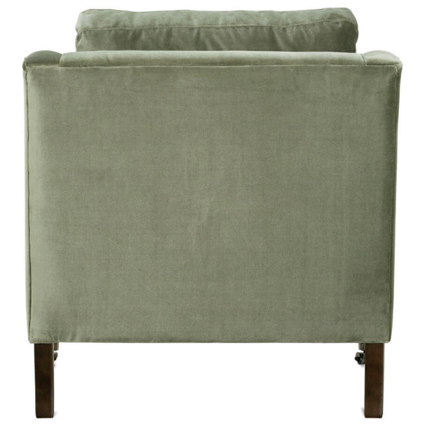 Rowe Furniture Madeline Antiqued Moss Velvet Accent Chair ~ Express Collection