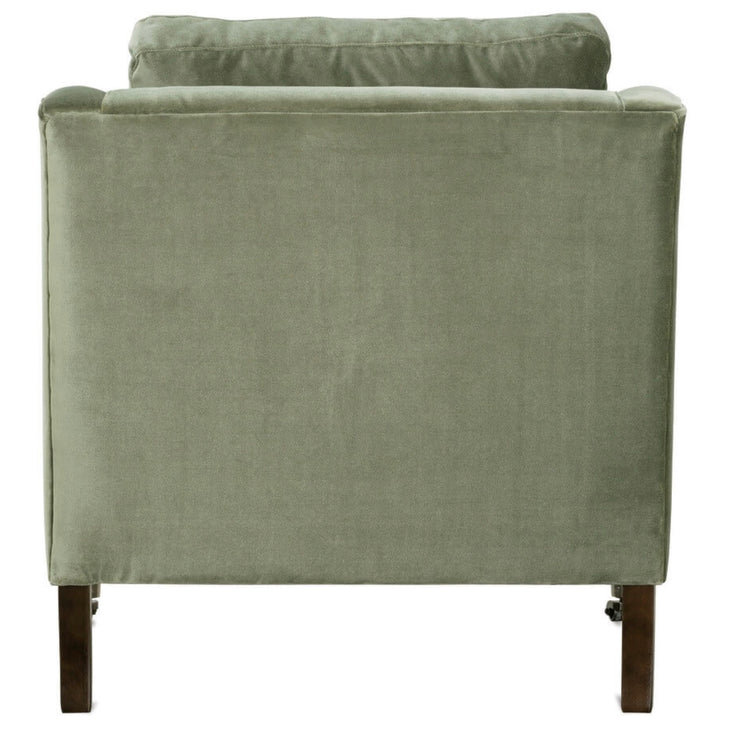 Rowe Furniture Madeline Antiqued Moss Velvet Accent Chair ~ Express Collection