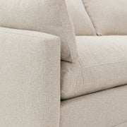 Rowe Furniture Sylvie Sand Boucle Bench Seat Sectional Sofa ~ Express Collection