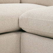 Rowe Furniture Sylvie Sand Boucle Bench Seat Sectional Sofa ~ Express Collection