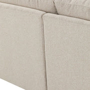Rowe Furniture Sylvie Sand Boucle Bench Seat Sectional Sofa ~ Express Collection