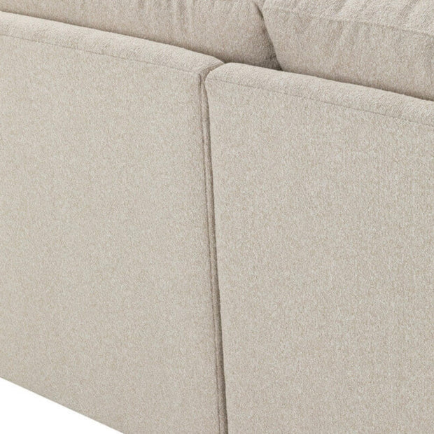 Rowe Furniture Sylvie Sand Boucle Bench Seat Sectional Sofa ~ Express Collection