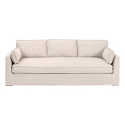 Essentials For Living Thea Outdoor 90” Taper Arm Slipcover Sofa ~ Performance Allerton-Twine