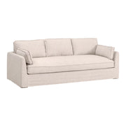 Essentials For Living Thea Outdoor 90” Taper Arm Slipcover Sofa ~ Performance Allerton-Twine
