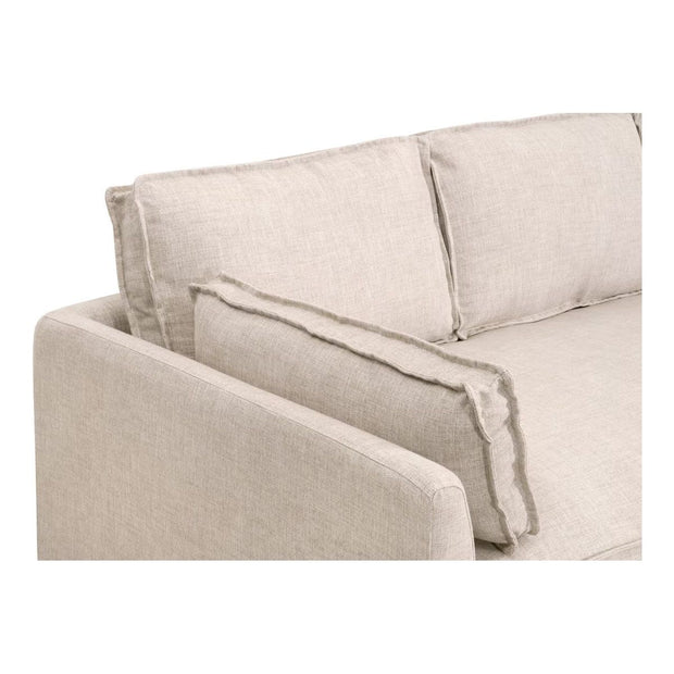Essentials For Living Thea Outdoor 90” Taper Arm Slipcover Sofa ~ Performance Allerton-Twine