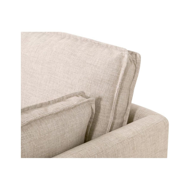 Essentials For Living Thea Outdoor 90” Taper Arm Slipcover Sofa ~ Performance Allerton-Twine