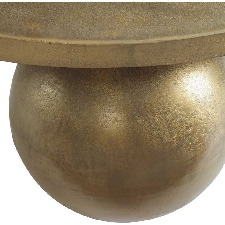Uttermost Triplet Oversized Spheres Antique Brass Coffee Table