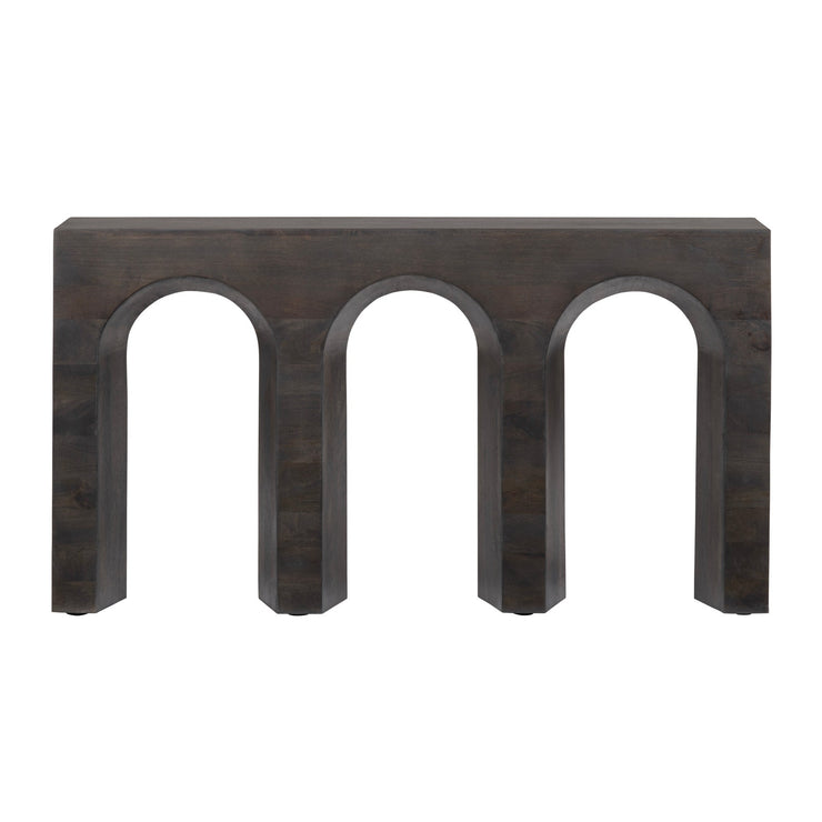 Crestview Collection Trinity Dark Mango Wood Console Table
