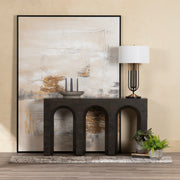 Crestview Collection Trinity Dark Mango Wood Console Table