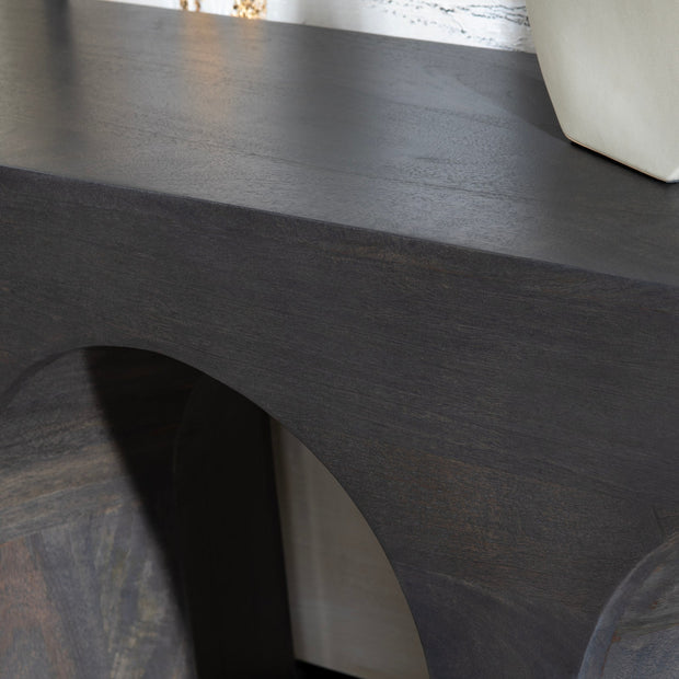 Crestview Collection Trinity Dark Mango Wood Console Table