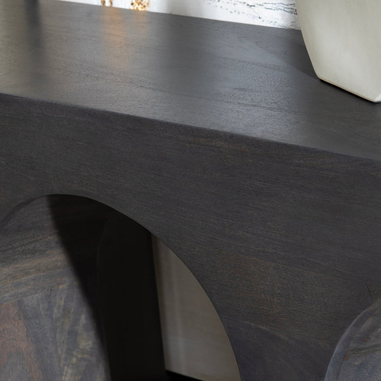 Crestview Collection Trinity Dark Mango Wood Console Table