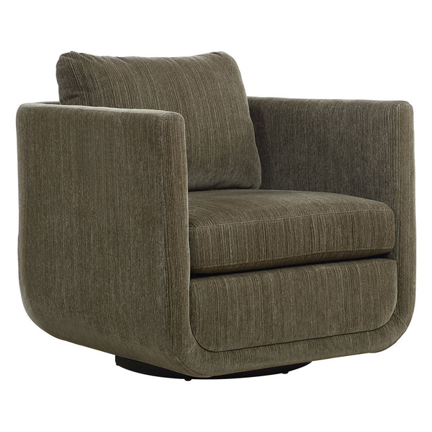 Uttermost Abound Herb Textured Chenille Swivel Chair