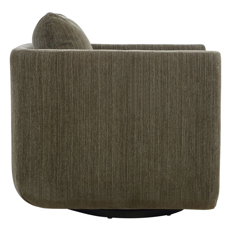 Uttermost Abound Herb Textured Chenille Swivel Chair