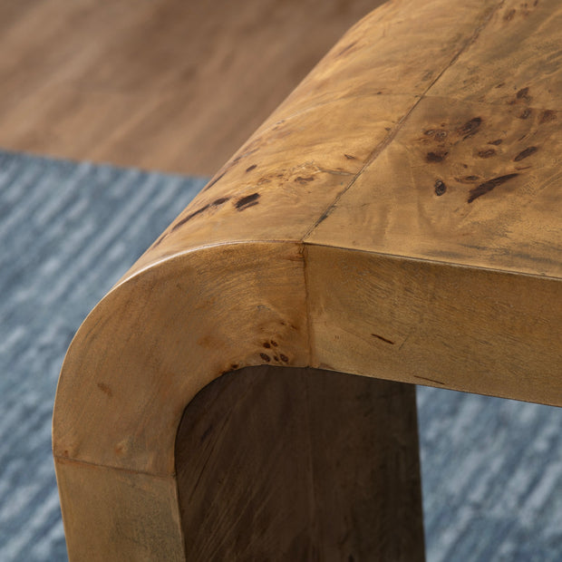 Crestview Collection Richmond Mappa Burl Console Table