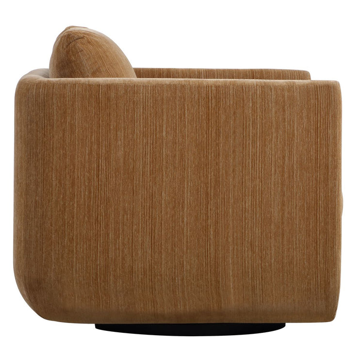 Uttermost Abound Ginger Textured Chenille Swivel Chair