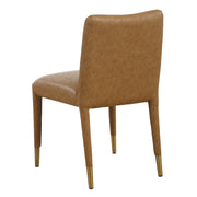 Uttermost Conifer Camel Faux Leather Modern Dining Chairs Set of 2
