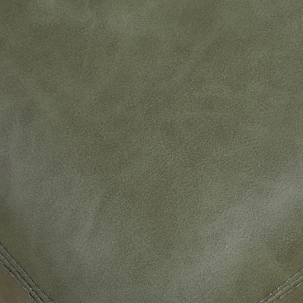 Uttermost Conifer Pine Green Distressed Faux Leather  Modern Dining Chairs Set of 2