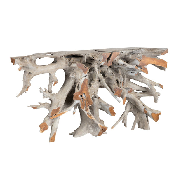 Crestview Collection Tiga Natural Teak Console Table