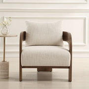Uttermost Rowan Textured Ivory Boucle Accent Chair