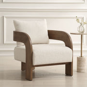 Uttermost Rowan Textured Ivory Boucle Accent Chair