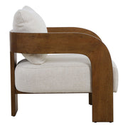 Uttermost Rowan Textured Ivory Boucle Accent Chair