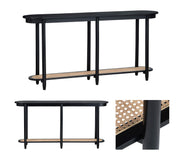 Crestview Collection Port Royal Modern Mindi Wood Console Table