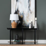 Crestview Collection Port Royal Modern Mindi Wood Console Table