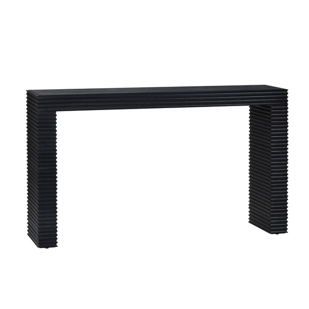 Crestview Collection Hendrix Modern Organic Black Console Table