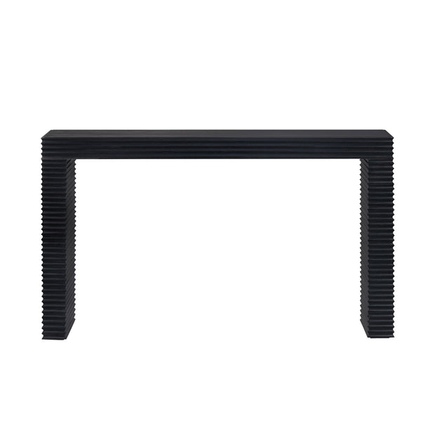 Crestview Collection Hendrix Modern Organic Black Console Table
