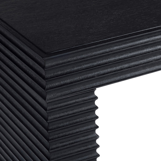 Crestview Collection Hendrix Modern Organic Black Console Table