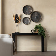 Crestview Collection Hendrix Modern Organic Black Console Table