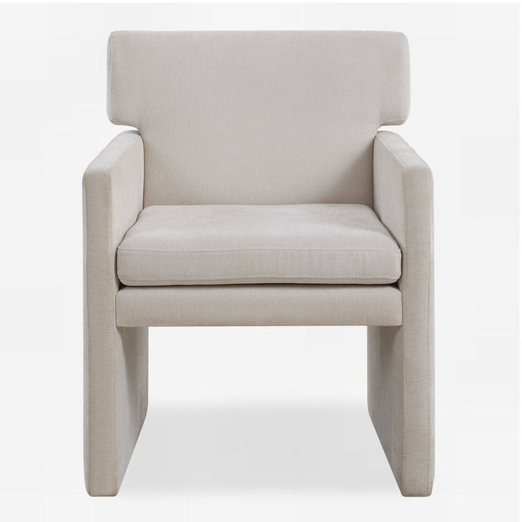 Uttermost Colette Ivory Polyester Velvet Dining Chair