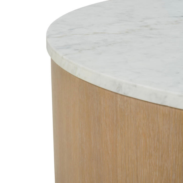 Rowe Furniture Delray Marble Top Round Coffee Table