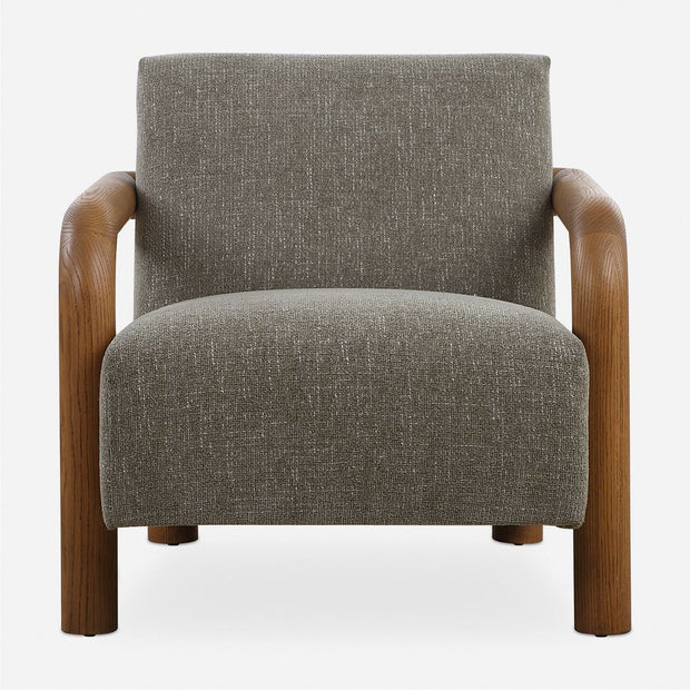 Uttermost Balance Herb Green Chenille Accent Chair