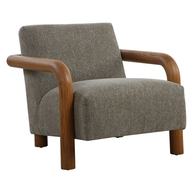 Uttermost Balance Herb Green Chenille Accent Chair
