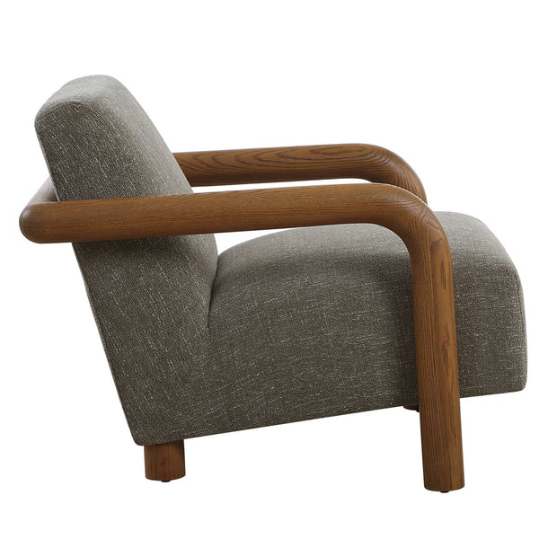 Uttermost Balance Herb Green Chenille Accent Chair