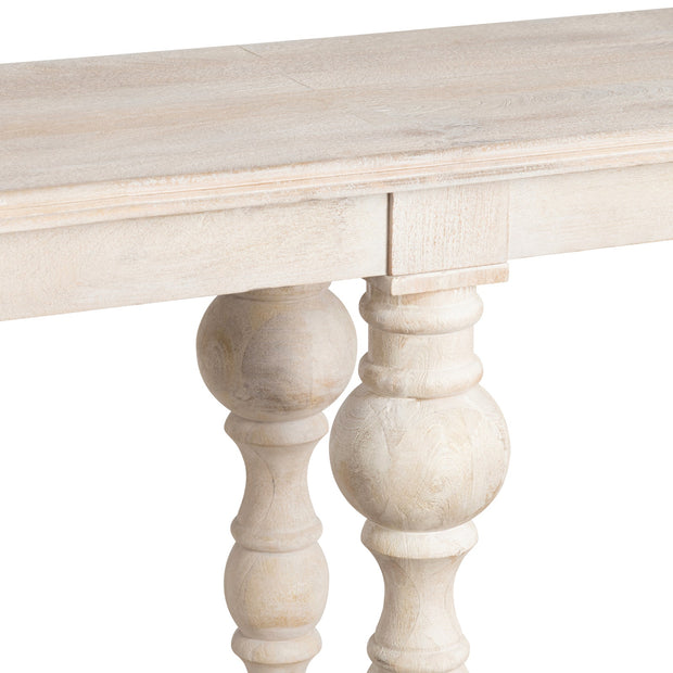 Crestview Collection Harvest Light Blonde Mango Wood  Console Table