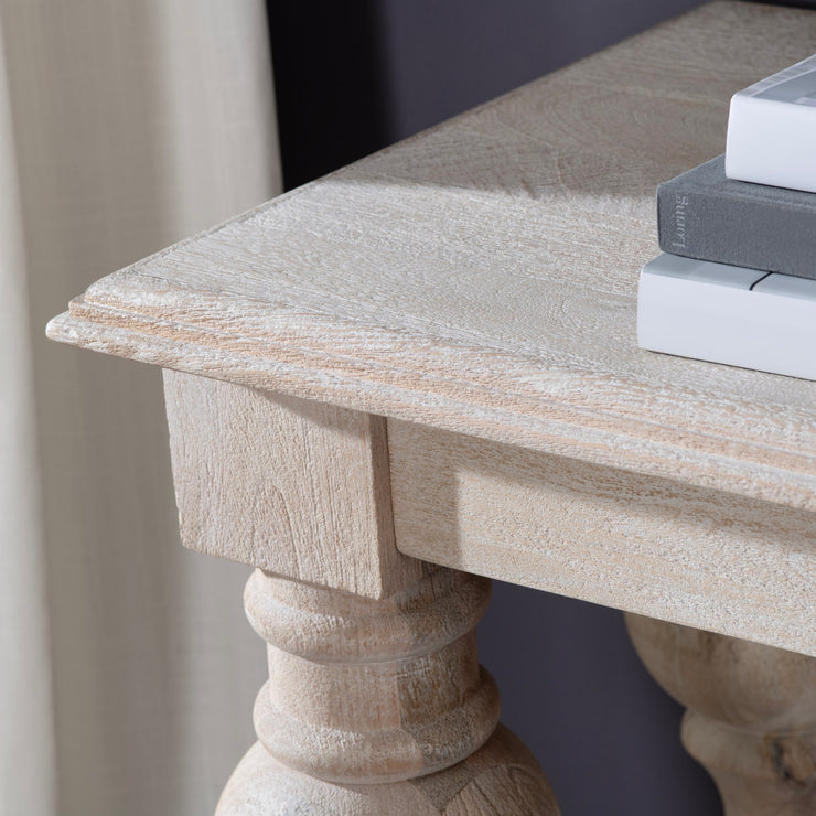 Crestview Collection Harvest Light Blonde Mango Wood  Console Table