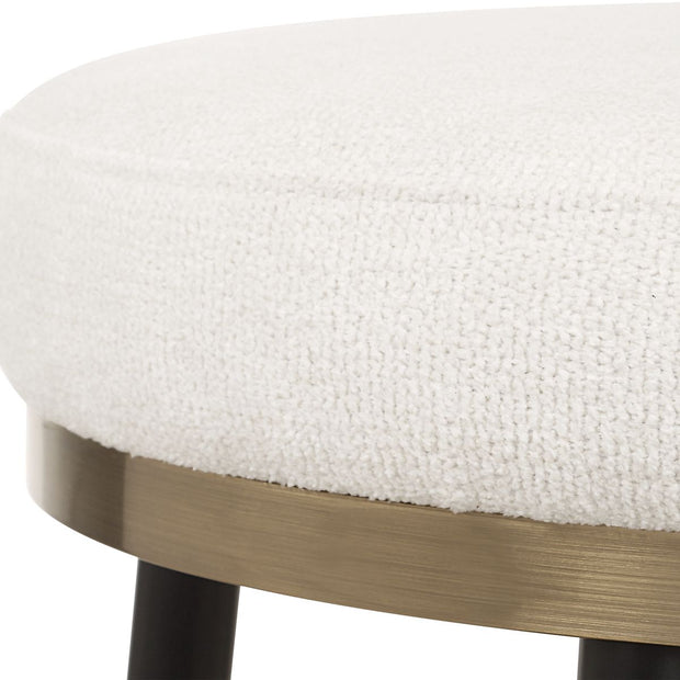 Uttermost Ensemble Cream Chenille Counter Stool