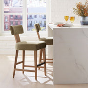 Uttermost Elysian Moss Green Counter Stool
