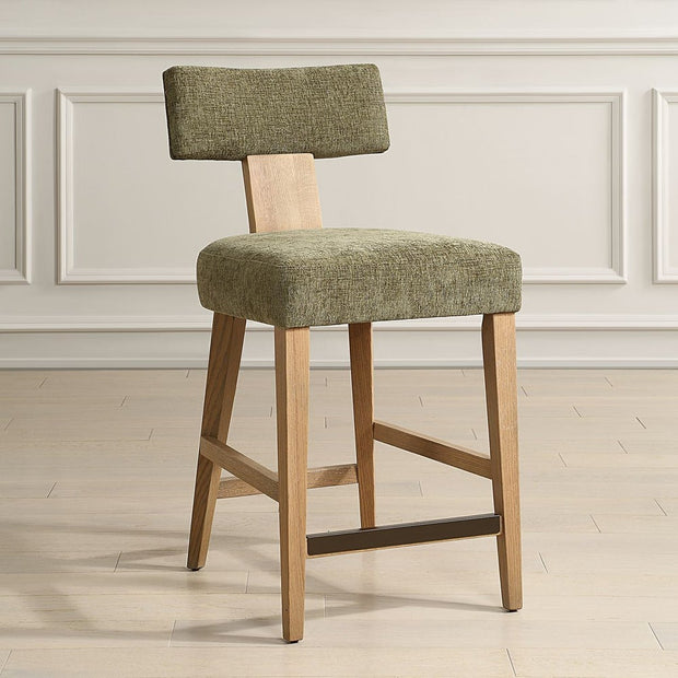 Uttermost Elysian Moss Green Counter Stool