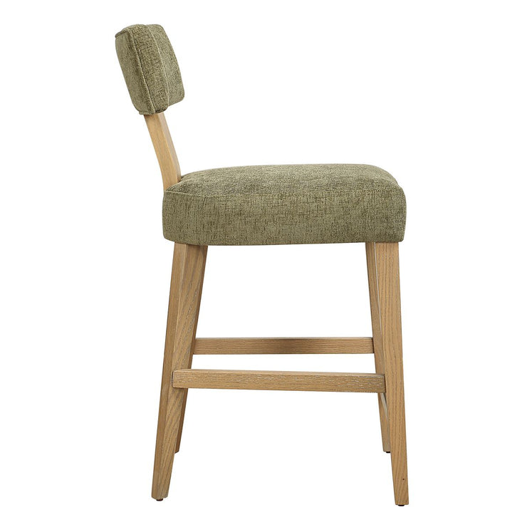 Uttermost Elysian Moss Green Counter Stool