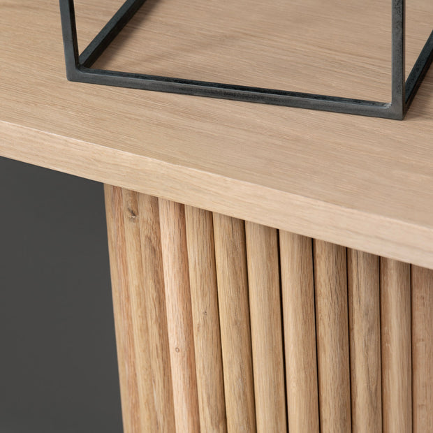 Crestview Collection Henley Fluted Wood Console Table