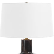 Uttermost Buchanan Smokey Charcoal Glass Table Lamp